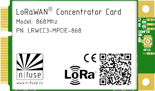 Concentrator Card LRWCC3-MPCIE for LoRaWAN® technology